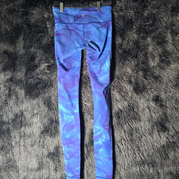 Lululemon Wunder Under III Leggings Womens 2 Midnight Tulle Multi Yoga Gym - Picture 5 of 9